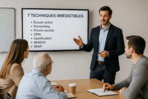 Vente par réunion techniques persuasives et éthique en 2025